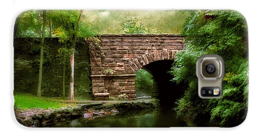 Old Countrybridge Green Art Galaxy S6 Case featuring the photograph Old Country Bridge by Jessica Jenney