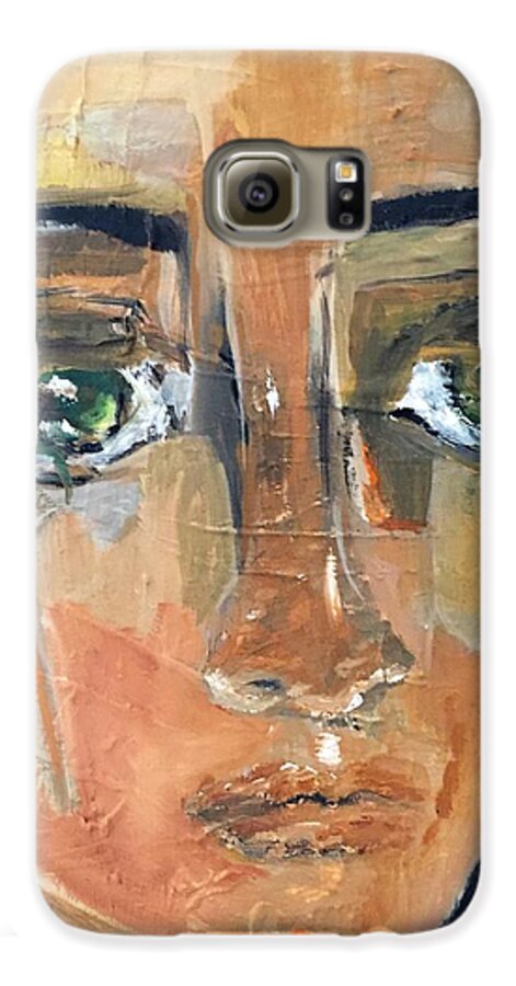 People Galaxy S6 Case featuring the painting Renatta by Andrea Vazquez-Davidson