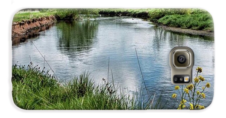 Nature_perfection Galaxy S6 Case featuring the photograph River Tame, Rspb Middleton, North by John Edwards