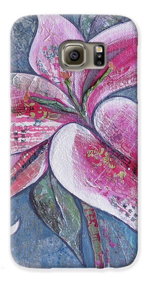 Star Galaxy S6 Case featuring the painting Stargazer I by Shadia Derbyshire