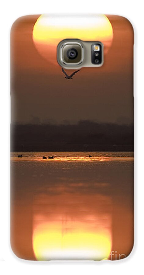 Lake Galaxy S6 Case featuring the photograph Sunrise Reflection by Hitendra SINKAR