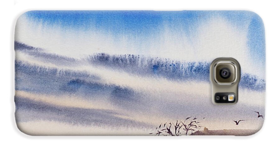 Australia Galaxy S6 Case featuring the painting Tasmanian skies never cease to amaze and delight. by Dorothy Darden
