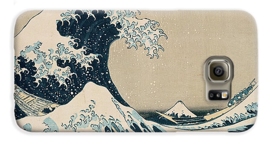 #faatoppicks Galaxy S6 Case featuring the painting The Great Wave of Kanagawa by Hokusai