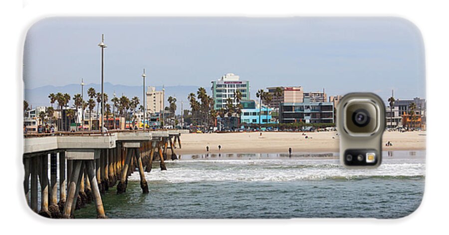 Venice Beach Galaxy S6 Case featuring the photograph The South View Venice Beach Pier by Ana V Ramirez