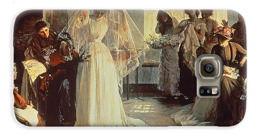 Wedding Galaxy S6 Case featuring the painting The Wedding Morning by John Henry Frederick Bacon