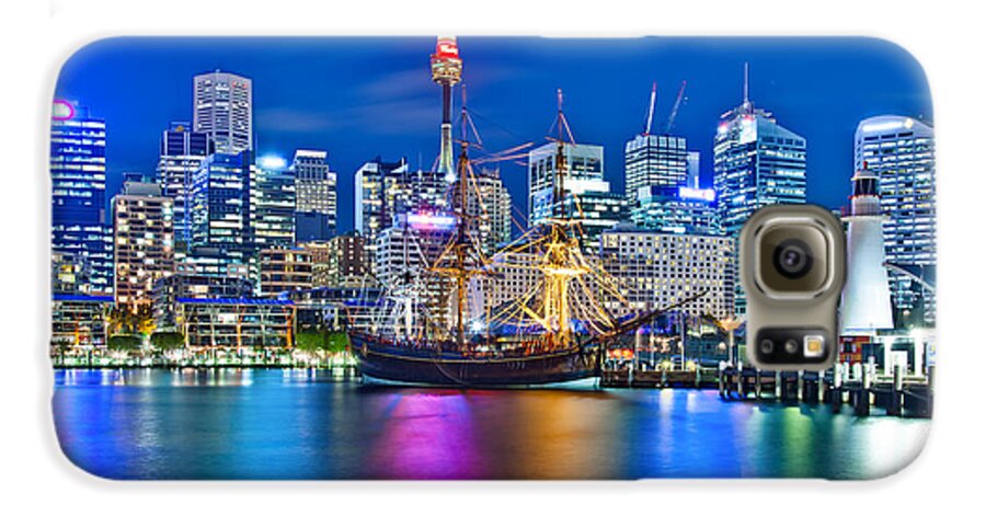 Sydney Galaxy S6 Case featuring the photograph Vibrant Darling Harbour by Az Jackson