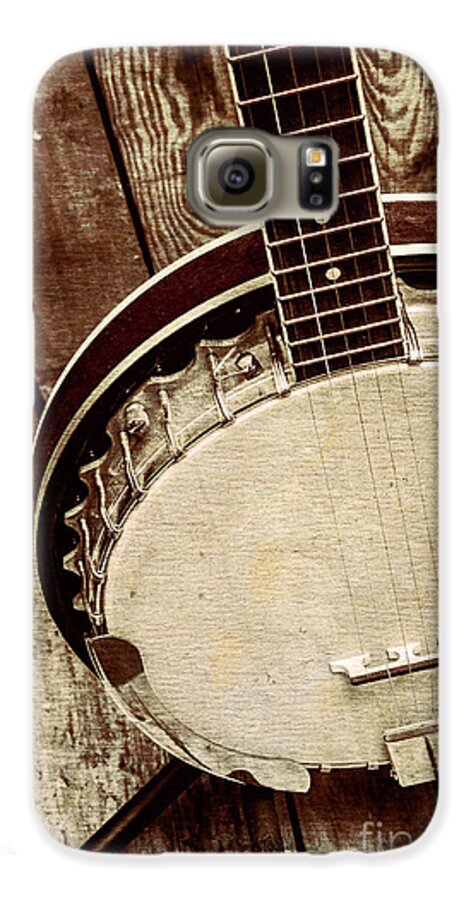 String Galaxy S6 Case featuring the photograph Vintage banjo barn dance by Jorgo Photography
