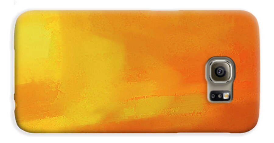 Orange Galaxy S6 Case featuring the digital art Warm Moment by John Hansen