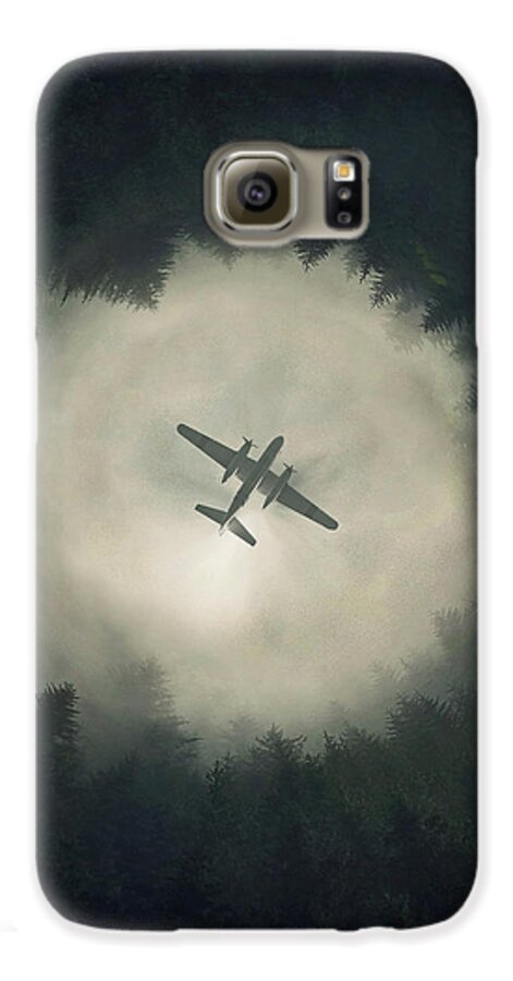 Airplane Galaxy S6 Case featuring the digital art Way Out by Zoltan Toth