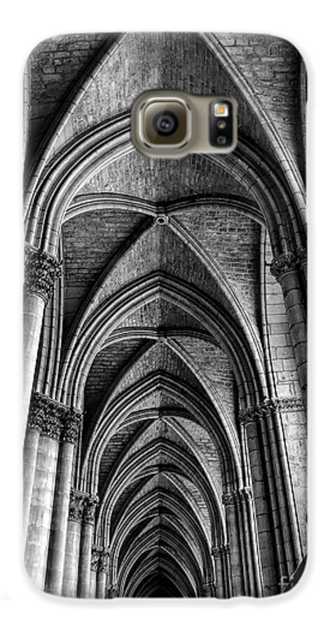 Reims Galaxy S6 Case featuring the photograph Interior Notre-Dame Cathedral Reims France by Luther Fine Art