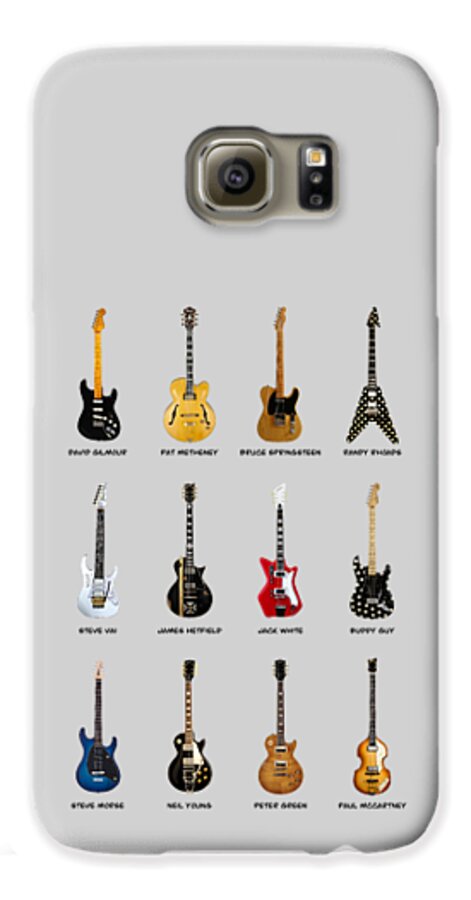 Fender Stratocaster Galaxy S6 Case featuring the photograph Guitar Icons No2 by Mark Rogan