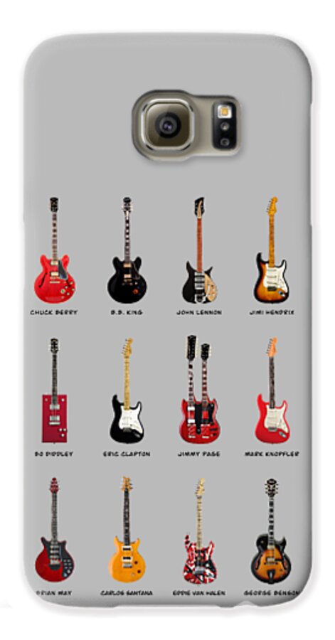 Fender Stratocaster Galaxy S6 Case featuring the photograph Guitar Icons No1 by Mark Rogan
