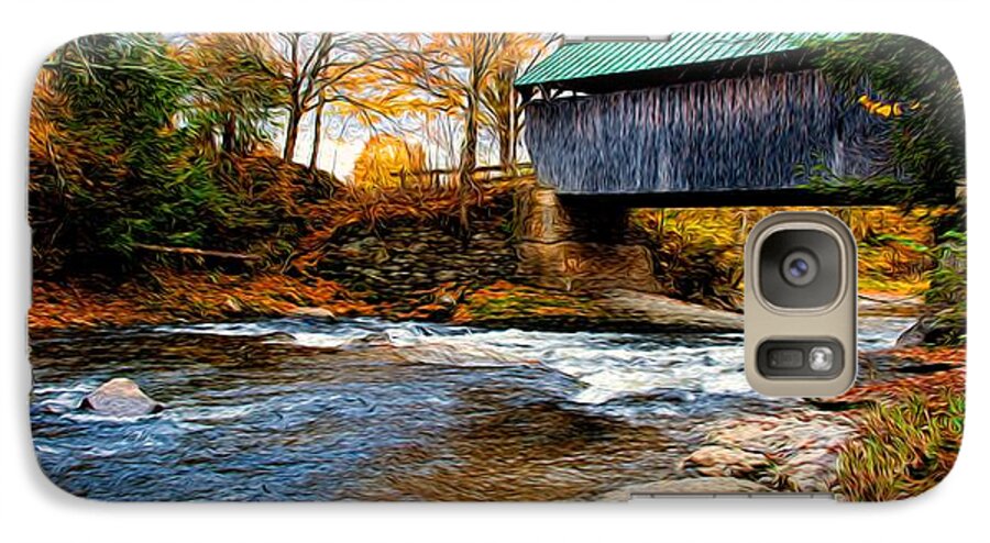 Fall Galaxy S7 Case featuring the photograph Covered Bridge #2 by Bill Howard