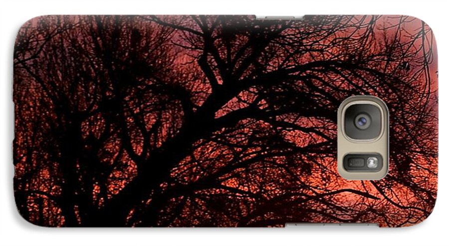 Sunset Galaxy S7 Case featuring the photograph Fall Fire #1 by Roseann Errigo