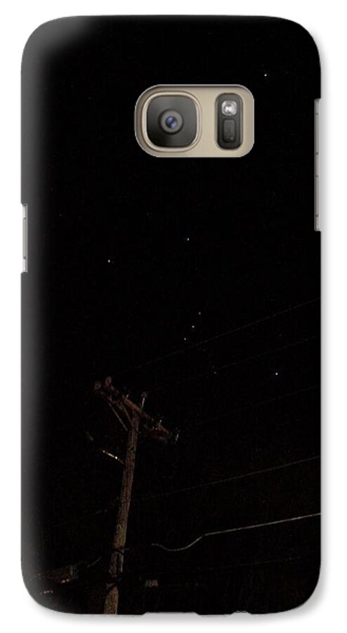 Orion Galaxy S7 Case featuring the photograph Orion and Telephone Pole #1 by Steven Richman