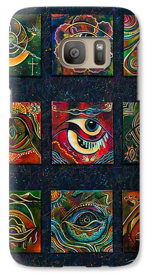 Deborha Kerr Galaxy S7 Case featuring the painting Spirit Eye Collection II by Deborha Kerr