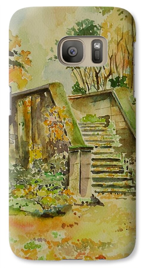 Autumn Galaxy S7 Case featuring the painting Autumn #2 by Geeta Yerra