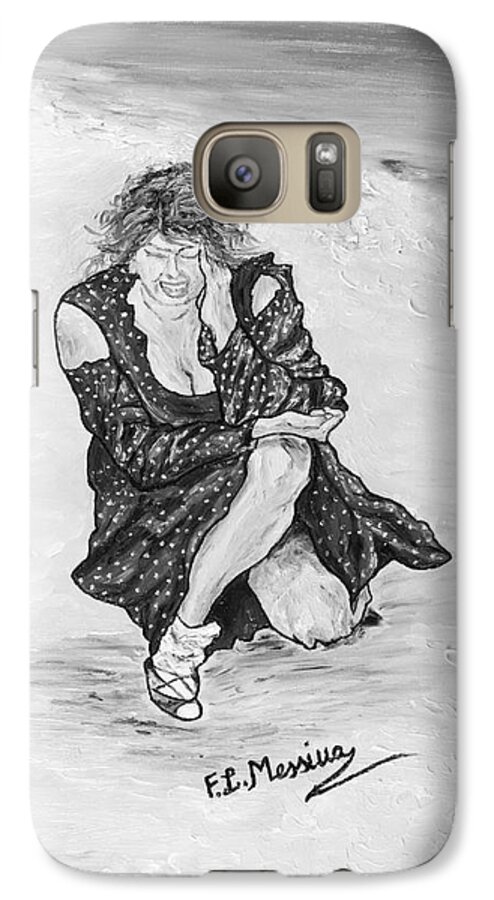 Drawing Galaxy S7 Case featuring the painting Disperazione #2 by Loredana Messina