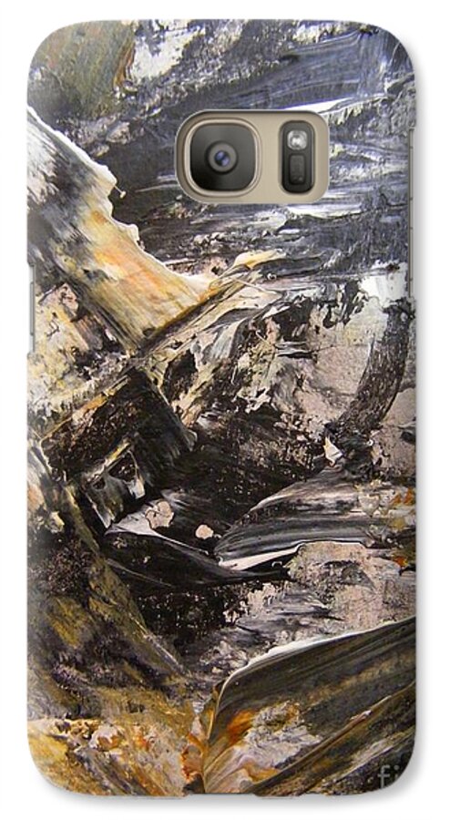 Coal Mining Galaxy S7 Case featuring the painting Quest for Coal by Nancy Kane Chapman