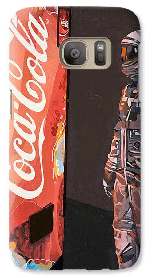 #faatoppicks Galaxy S7 Case featuring the painting The Coke Machine by Scott Listfield