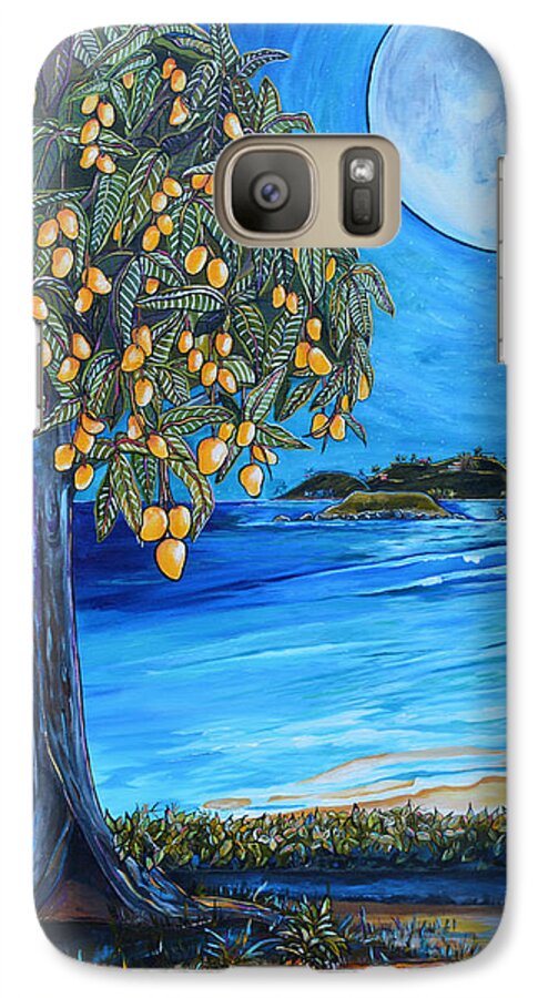 Mangos Galaxy S7 Case featuring the painting The Mango Tree #2 by Patti Schermerhorn
