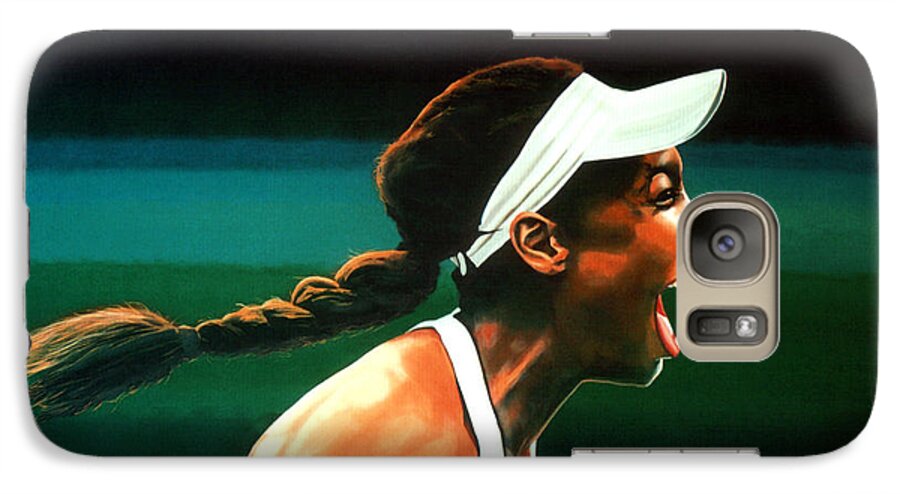 Venus Williams Galaxy S7 Case featuring the painting Venus Williams by Paul Meijering