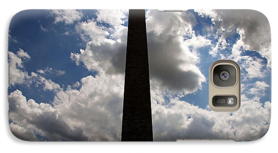 Washington Galaxy S7 Case featuring the photograph Silhouette Of The Washington Monument by Cora Wandel