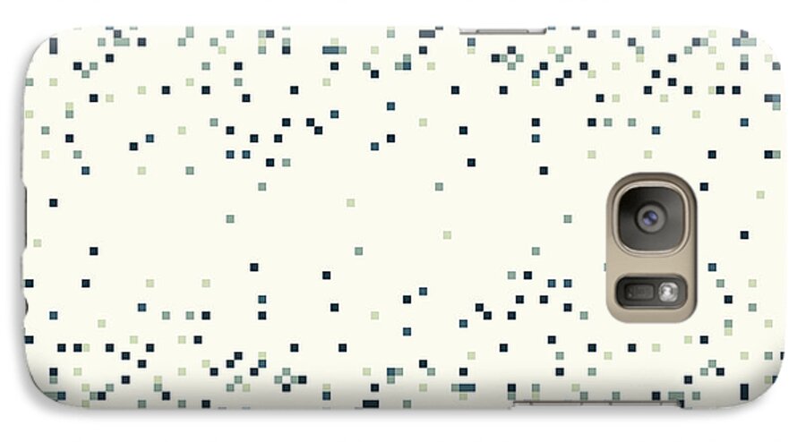 Abstract Galaxy S7 Case featuring the digital art Pixel Art #59 by Mike Taylor