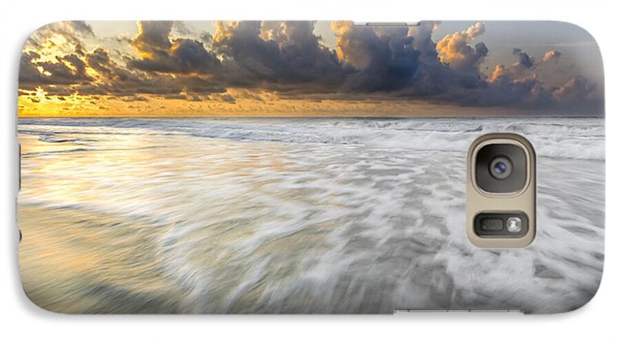 Atlantic Ocean Galaxy S7 Case featuring the photograph Sunrise on Hilton Head Island #7 by Peter Lakomy