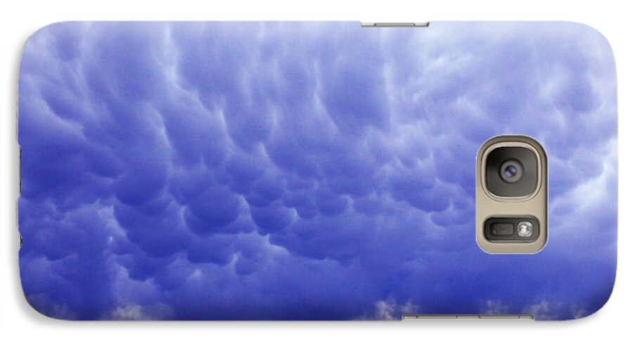 Nebraska Galaxy S7 Case featuring the photograph A rural Nebraska Highway and magnificent sky by Tyler Robbins