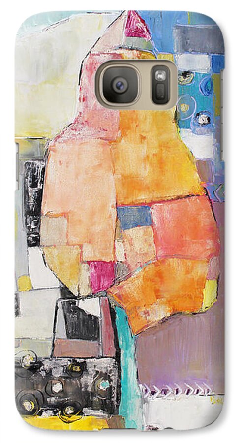 Landscape Galaxy S7 Case featuring the painting A Tree by Becky Kim
