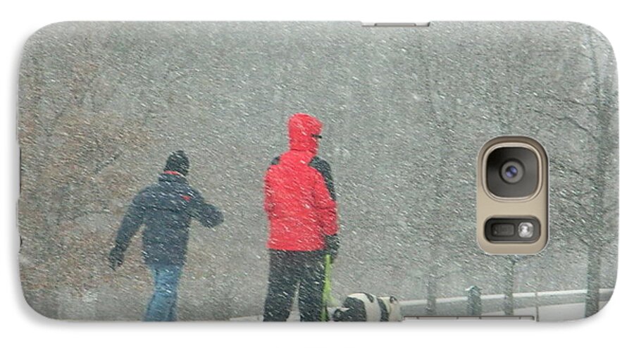 A Winter Walk In The Park-silver Spring Md Galaxy S7 Case featuring the photograph A Winter Walk In The Park - Silver Spring MD by Emmy Vickers