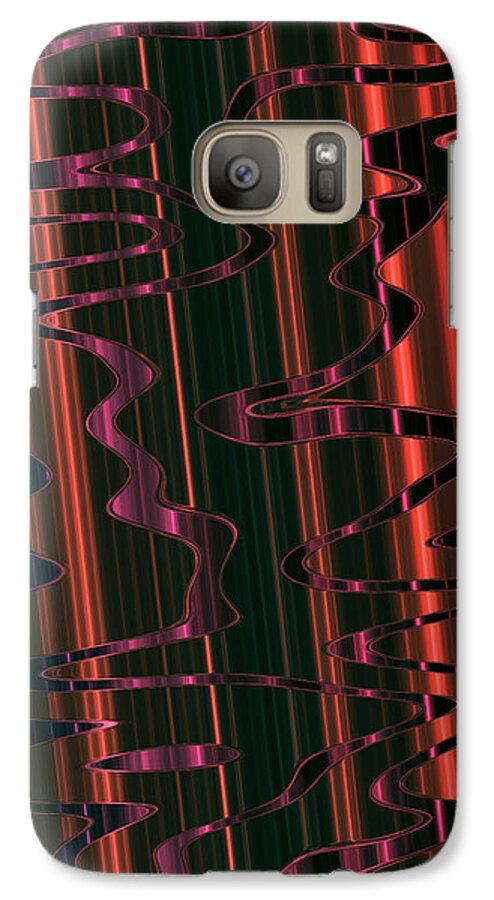 Abstract Galaxy S7 Case featuring the digital art Abstract 327 by Judi Suni Hall