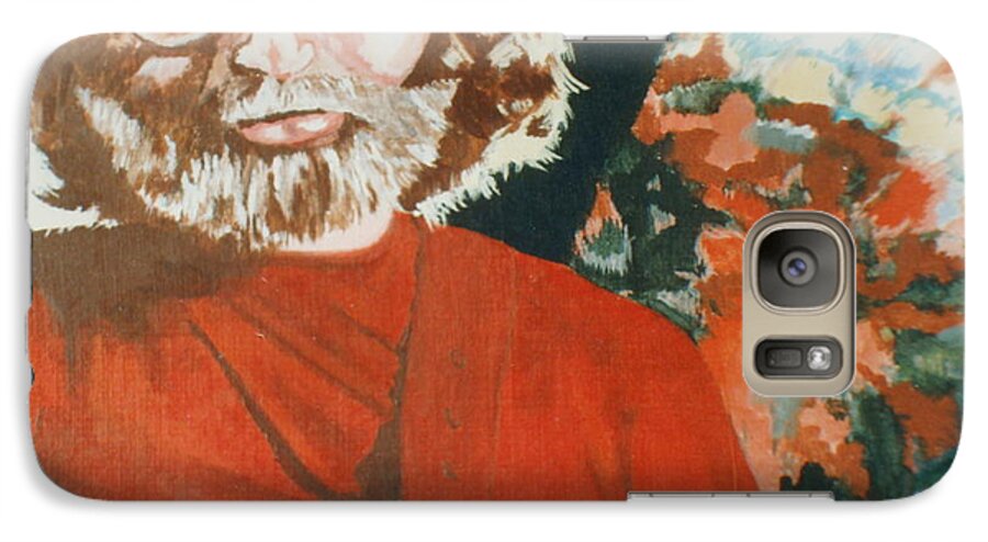Jerry Garcia Galaxy S7 Case featuring the painting Acrylic Jerry by Stuart Engel