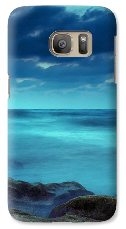Beach Galaxy S7 Case featuring the photograph After the Sunset by Meir Ezrachi