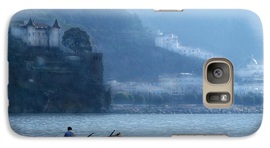 Amalfi Galaxy S7 Case featuring the photograph Amalfi to Capri. Italy by Jennie Breeze