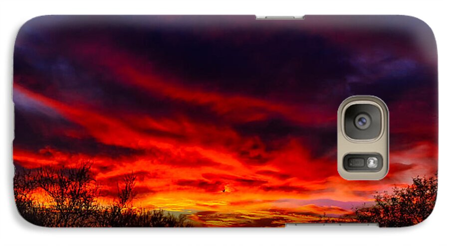 Arizona Galaxy S7 Case featuring the photograph Another Tucson Sunset by Mark Myhaver