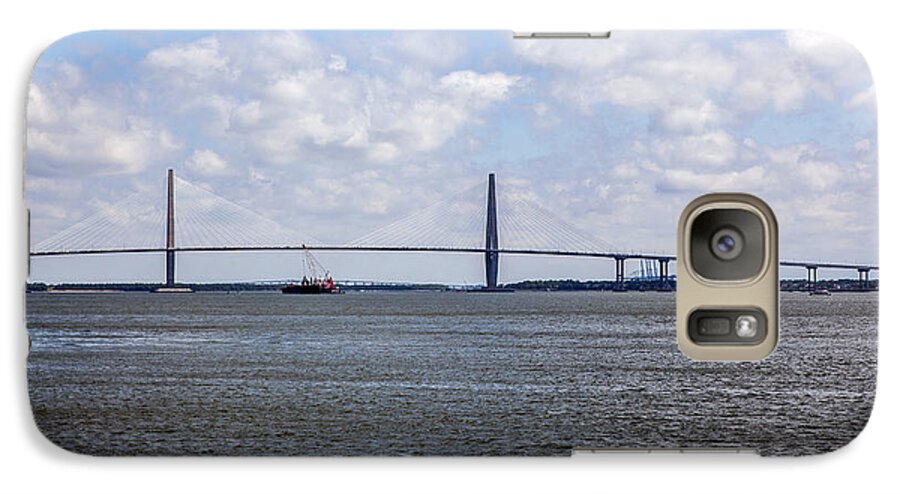 Cooper River Galaxy S7 Case featuring the photograph Arthur Ravenel Bridge by Sennie Pierson