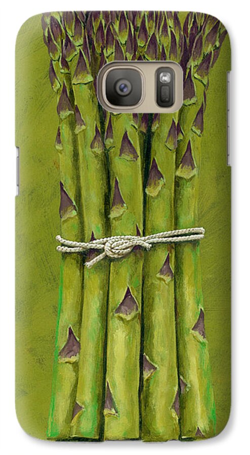 Asparagus Galaxy S7 Case featuring the digital art Asparagus by MGL Meiklejohn Graphics Licensing