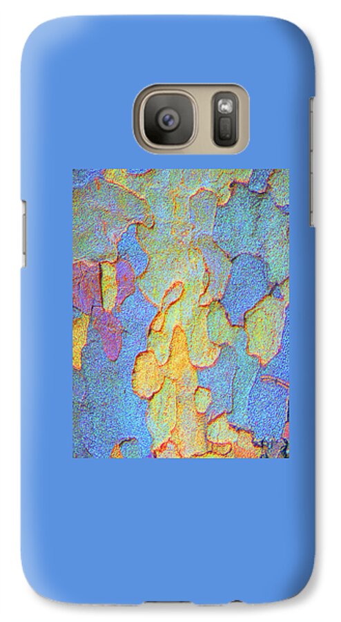Bark Galaxy S7 Case featuring the photograph Autumn London Plane Tree Abstract 4 by Margaret Saheed