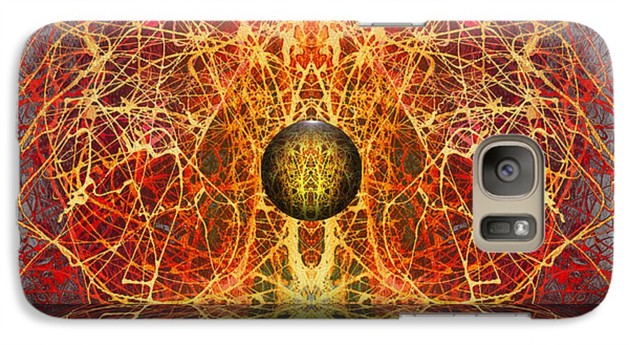  Galaxy S7 Case featuring the digital art Ball and Strings by Otto Rapp