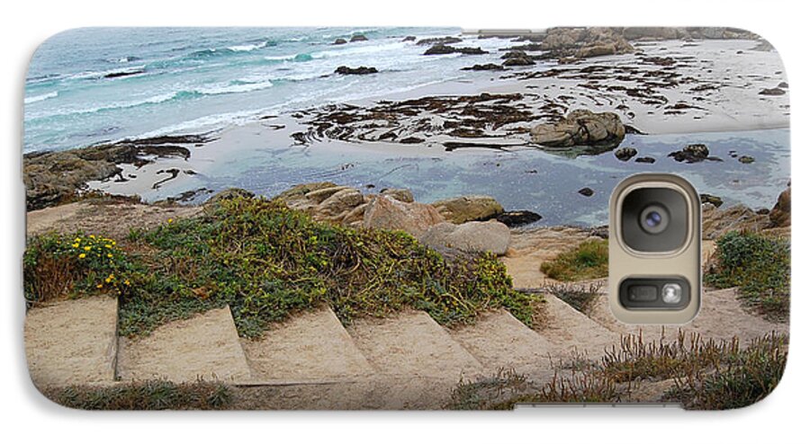 Beach Galaxy S7 Case featuring the photograph Descending to the Beach Monterey by Debra Thompson