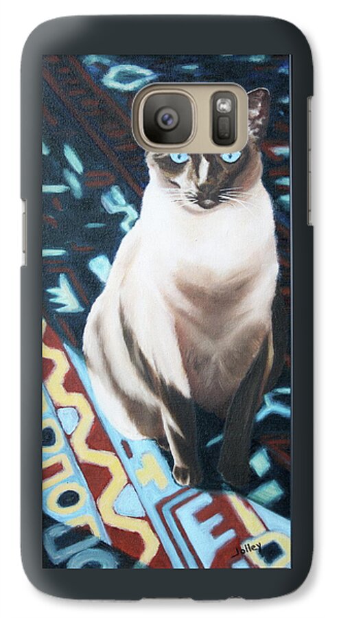 Animal Galaxy S7 Case featuring the painting Bear by Nancy Jolley