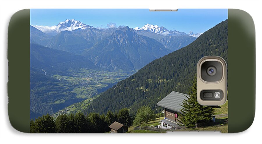 Alps Galaxy S7 Case featuring the photograph Beautiful view from Riederalp - swiss alps by Matthias Hauser