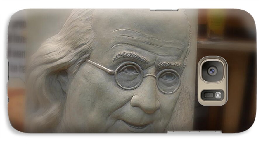 Benjamin Galaxy S7 Case featuring the photograph Ben Franklin looking out by Richard Reeve