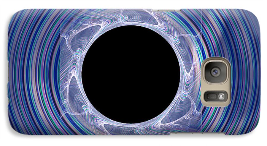 Black Hole Galaxy S7 Case featuring the digital art Black Hole by Victoria Harrington