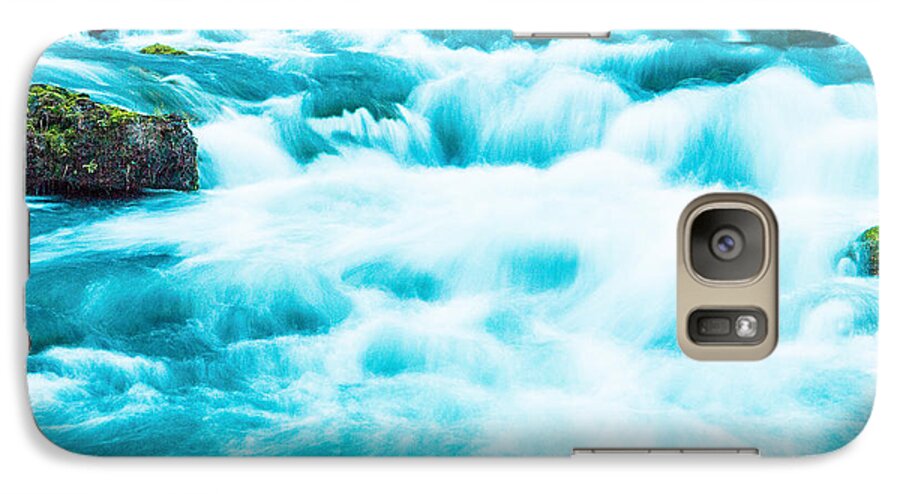 Made In America Galaxy S7 Case featuring the photograph Blue Lagoon by Steven Bateson