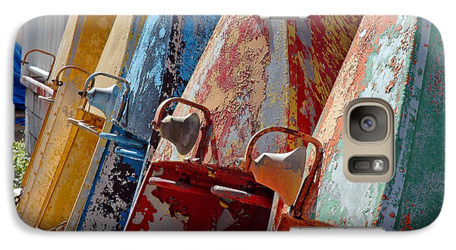  Tybee Island 2011 Photographs Galaxy S7 Case featuring the photograph Boat Row by Allen Carroll