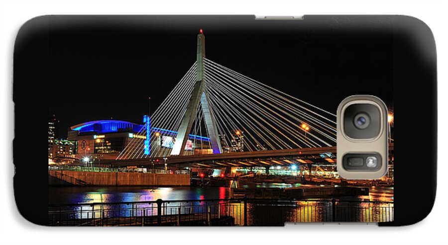 Best Cityscape Galaxy S7 Case featuring the photograph Boston's Zakim-Bunker Hill Bridge by Mitchell R Grosky