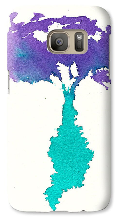 Bouquet Galaxy S7 Case featuring the painting Bouquet Abstract 2 by Frank Bright